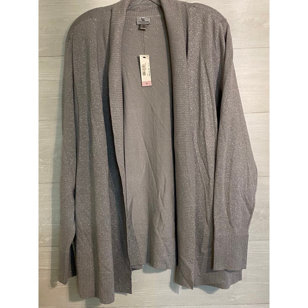 Worthington silver cardigan